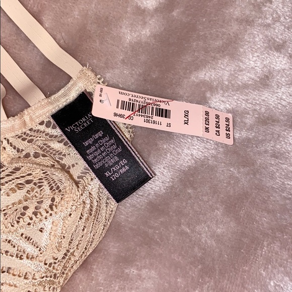 NWT Victoria’s Secret Lacy Nude Tanga Sz XL - Picture 4 of 4